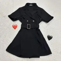 RESEXXY ブラックミニワンピース 半袖