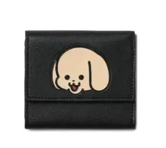 CUNE■いぬちゃんプリント三つ折りウォレット■折り財布■ステッカー付き■新品 いぬちゃんプリント三つ折りウォレット｜ウサギがいない｜CUNE