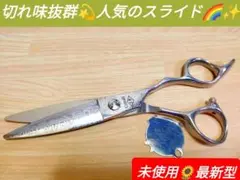切れ味抜群スライドシザー最近シザールックス満点✨プロ用ハサミ✨圧倒的存在感✨