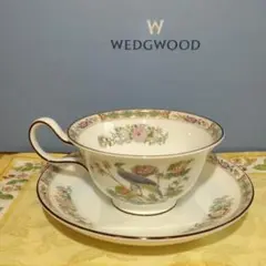 ウェッジウッド クタニクレーン ピオニー カップ&ソーサー 黒壺