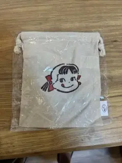 「新品未開封品」不二家 ペコちゃん 巾着ポーチ 会場限定 大阪万博
