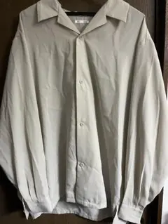 GU ドレープオープンカラーシャツ　ベージュ 長袖シャツ XL