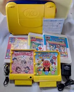 【動作品】PICO 教育ゲーム機 本体とソフト5本　ピコ　SEGA　セガ