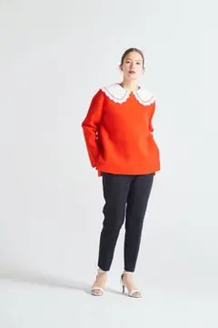 2022AW yori ヨリ スカラップカラーロンTee