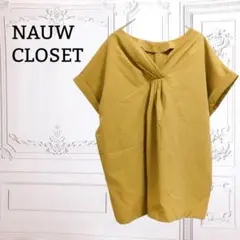 『NAUW CLOSET』ブラウス/プルオーバー 半袖【F】イエロー ゆったり