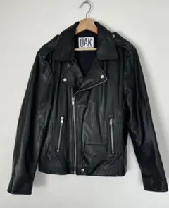 OAK NYC 美品 ライダース モーター サイクル レザー ジャケット M