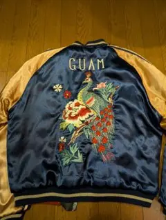 GUAテーラー東洋 グアム GUAM 刺繍スカジャン ネイビーゴールド 2025年最新】東洋 スカジャン グアムの人気アイテム - メルカリ
