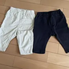 アカチャンホンポ　SIMPLE FREE パンツ 2点セット　7分丈　80cm