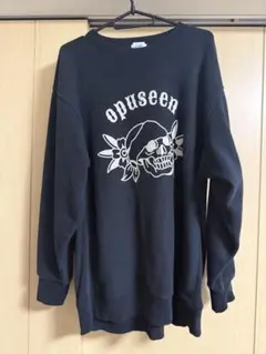 opuseen スカルプリント トレーナー XXL ブラック