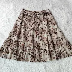 TO BE CHIC トゥービーシック ティアードスカート レオパード 42