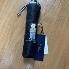 ポロ ラルフローレン 折りたたみ雨傘 POLO BEAR （ブラック）