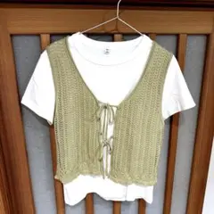【新品】GU ニットベスト　Tシャツ　セット売り