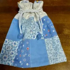 巾着袋ハンドメイドパッチワーク
