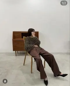 新品タグ付 CLANE グロスウェーブタックパンツ