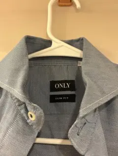 ONLY スリムフィット 青系長袖シャツ 38/R