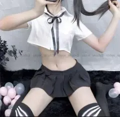 コスプレ衣装セーラー服 ミニ丈ミニスカート3点セット