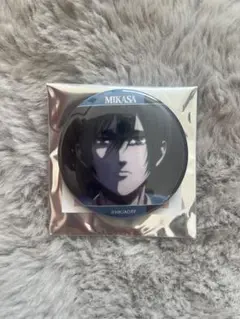 qrunge CANVAS 缶バッジ 進撃の巨人 ミカサ