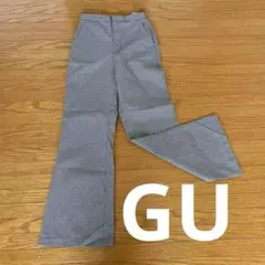 ◼️GU◼️ジーユー◼️チェック◼️フレアパンツ◼️S◼️小さいサイズ◼️サイズ