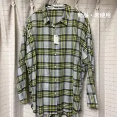 chocol raffine robe チェック柄長袖シャツ　新品