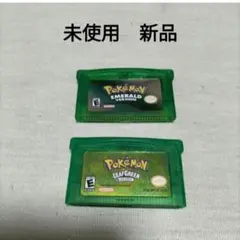 ゲームボーイアドバンスソフト　ポケモン　 エメラルド　リーフグリーン　英語