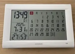 ノア精密 カレンダー・デジタル電波時計・温湿度計FEW125