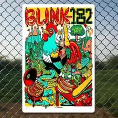 【輸入品】ブリキ看板/Blink 182ブリンク 182 ツアー ポスター看板