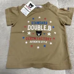DOUBLE.B ベージュ Tシャツ 90センチ