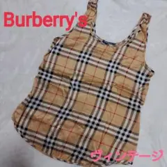 BURBERRYチェック柄フリルキャミソール36 Burberry柄フリルキャミソール - メルカリ
