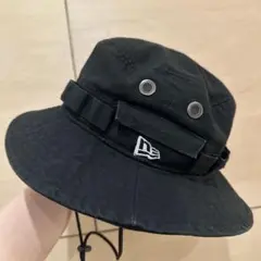 New Era ブラック 黒 ハット バケットハット SM ニューエラ