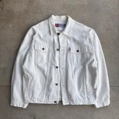 【美品】OBUSH COMPANY デニムジャケット Gジャン ホワイト