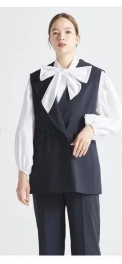 yori 2022AW 36 ハンサムセーラーカラージレ ネイビー