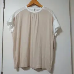 マッキントッシュフィロソフィー　バイカラーブラウス