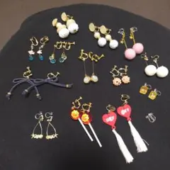 多様なデザインのイヤリングセット② 　　１４個