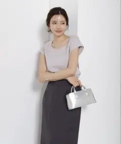 プロポーションボディドレッシング　フレンチ総針ニット