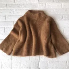 美品 SACRA ふわふわファインキッドモヘアニット(着用画像有り)