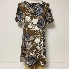 CHRISTIAN AUJARD PARIS 花柄 ワンピース 9T 美品 M