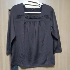 【美品大きいサイズカットソー】トランスワーク 五分袖カットソー