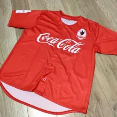 Canterbury　コカ・コーラ レッドスパークス　ラガーシャツ　入手困難 新品 コカコーラ レッドスパークス ユニフォーム ベースボール