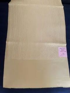 新品 帯揚げ 振袖用 成人式 黄色 イエロー 正絹 縮緬 ラメ ふくれ織 銀道糸