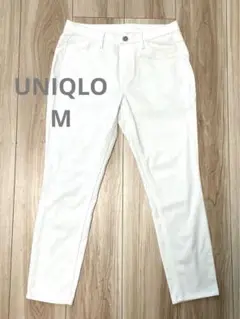 【美品】ユニクロ　レギンスパンツ　M 無地ホワイト
