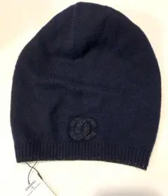 新品タグ付き シャネル ニット帽 カシミアシルク