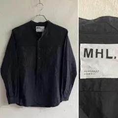 19SS MHL. PLAIN COTTON LINEN SHIRT