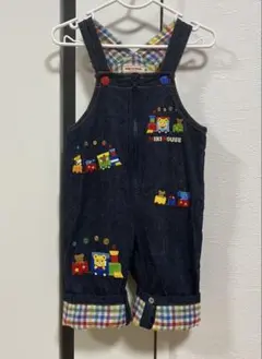 美品 ミキハウス プッチーくん デニム オーバーオール