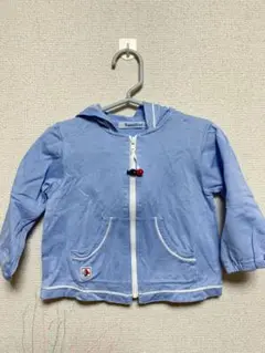 familiarストライプ薄パーカー80㎝