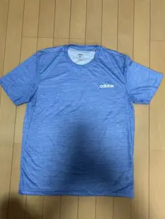 adidas CLIMALITE 青 Tシャツ XL