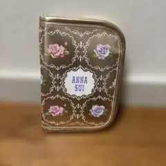 ANNA SUI ゴールドローズ柄カードケース