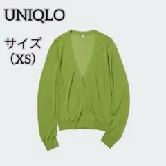 【UNIQLO】 ユニクロ （XS） ライトVネックカーディガン レディース