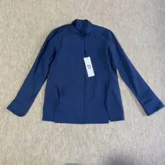 新品タグ付 UNIQLO +J スーピマコットンスタンドカラーシャツ　ブルー