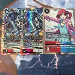 オメガモン　白峰ノキア　sr デジモンカード　サイバーエデン