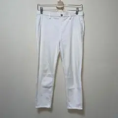 ユニクロ　ホワイト スキニー　パンツ　ウエストゴム　ストレッチ　L